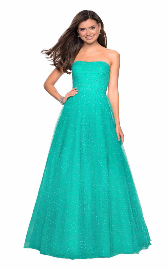 12 - la femme aquamarine beaded ball gown