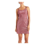 15 - morgan & co. pink glitter lace up party dress