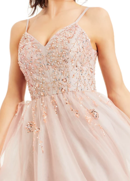 open lace back dress Lovely Light Blue and Pink Tea Length Graduation Dresses, Pink Short P –  Cutedressy