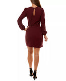 XXS - speechless burgundy long sleeve party dress