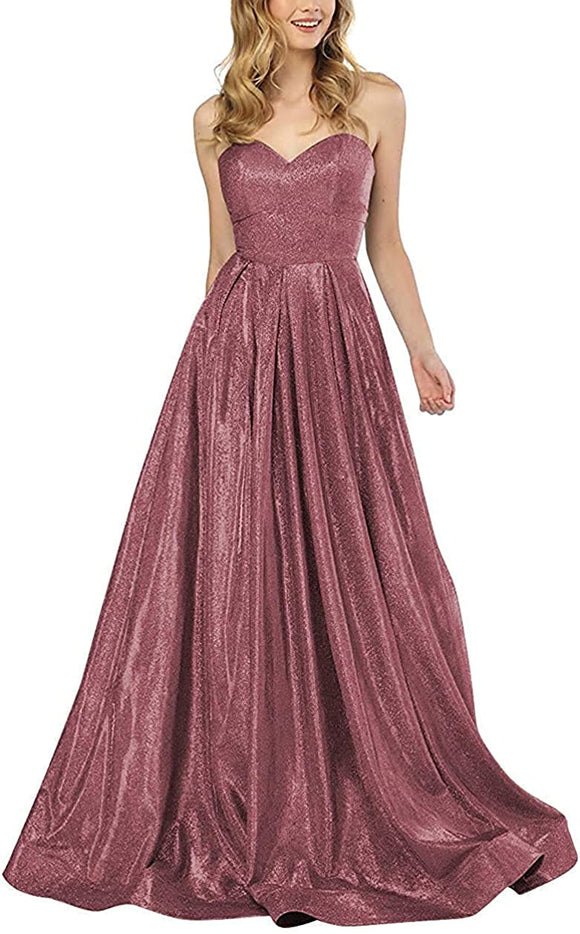 6 - ssb rose pink glitter ball gown
