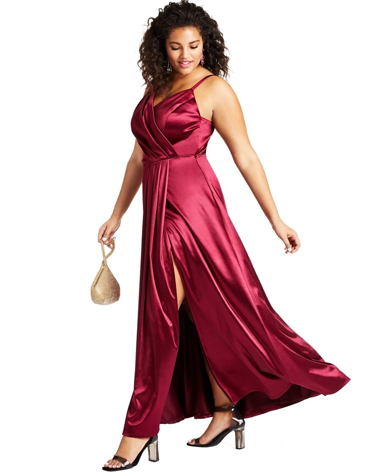 16 - teeze me red faux wrap gown – The SheShop (Birmingham)